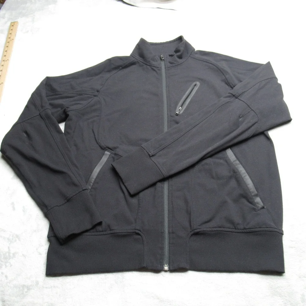 Lululemon Jacket Mens XL Black Pockets Full Zip Athletic Training Running Track‎
